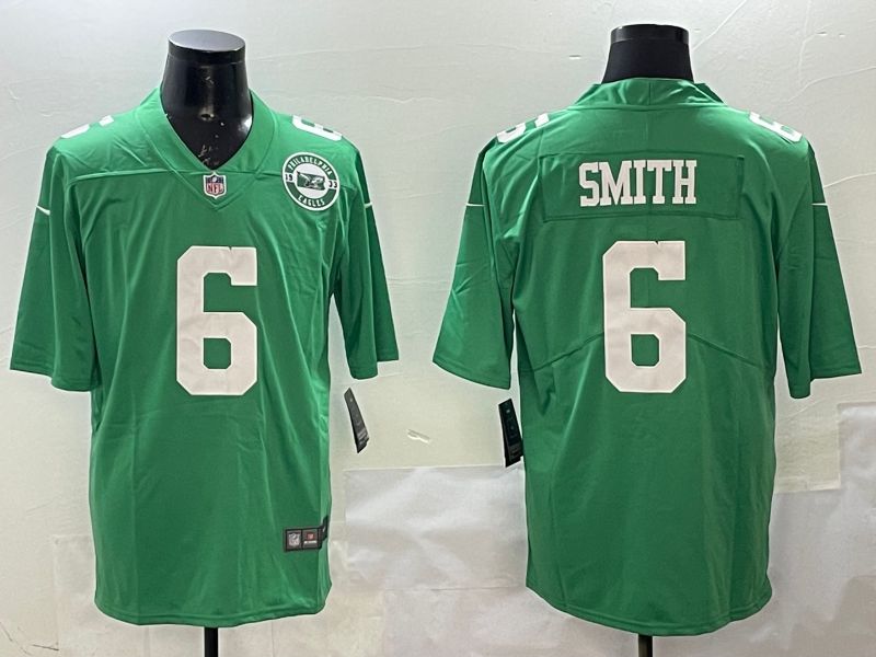 Men Philadelphia Eagles #6 Smith Green 2025 Nike Limited NFL Jersey style 3->philadelphia eagles->NFL Jersey
